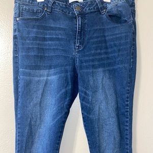 Lane Bryant lace bottom jeans